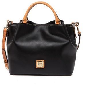 Dooney & Bourke Wexford Leather Small Brenna Black & Tan